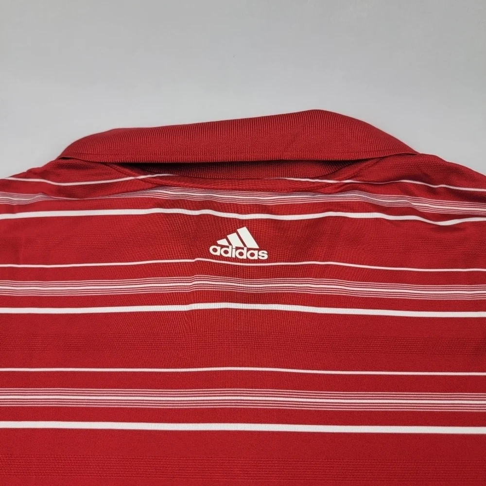 NWOT Adidas Golf puremotion quick dry red and white polo - Picture 6 of 7